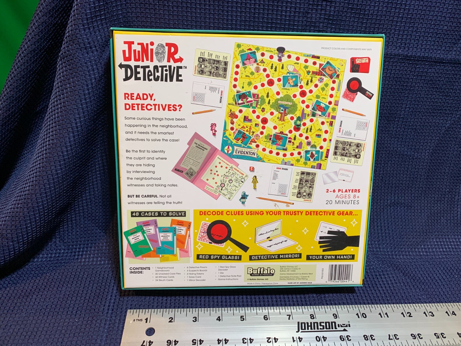 Junior Detective Board Game by Buffalo Games Complete Great Condition