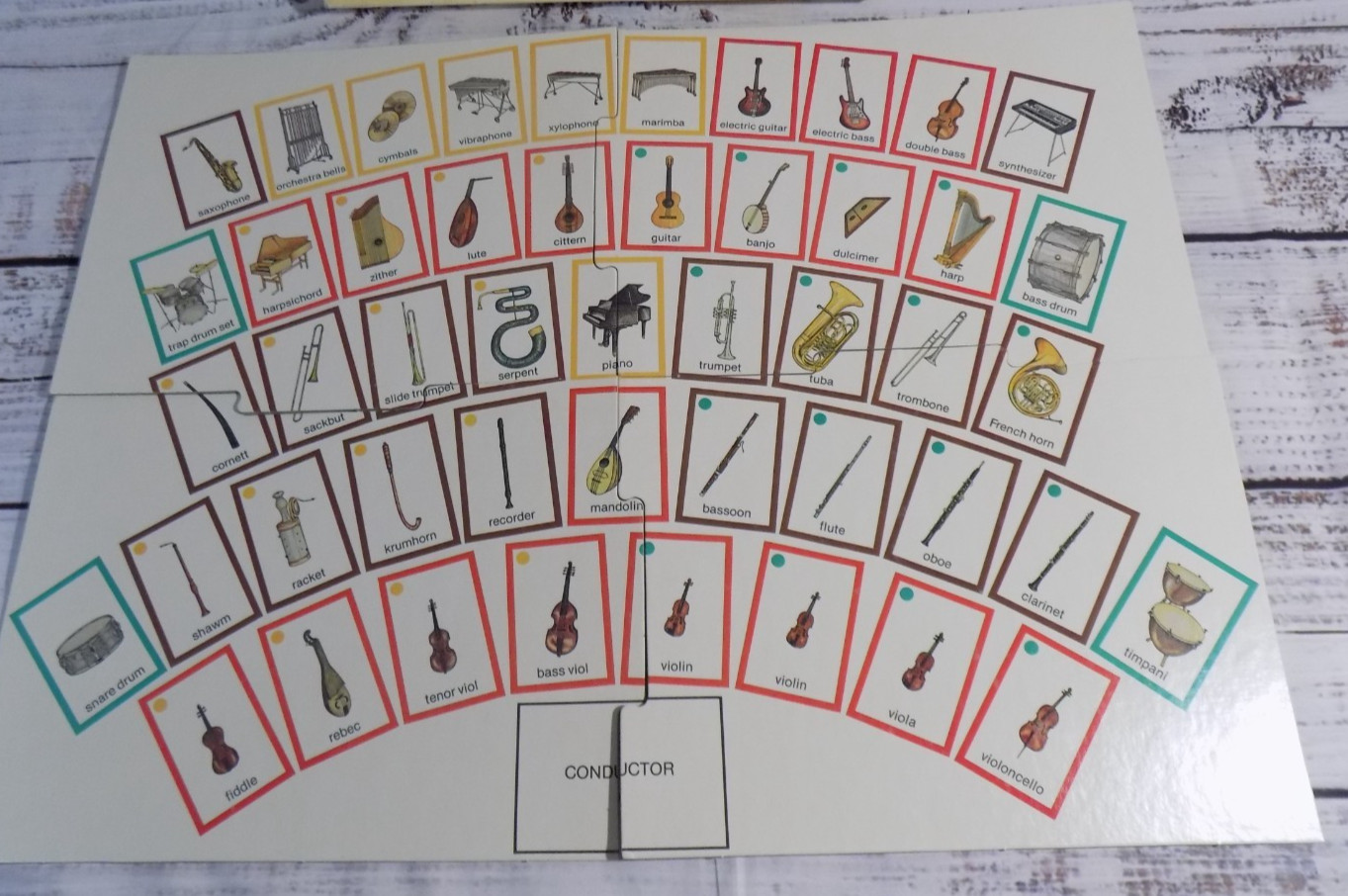 Vintage-Music Maestro II Board Game Musical Instruments Vintage 1992 Aristoplay
