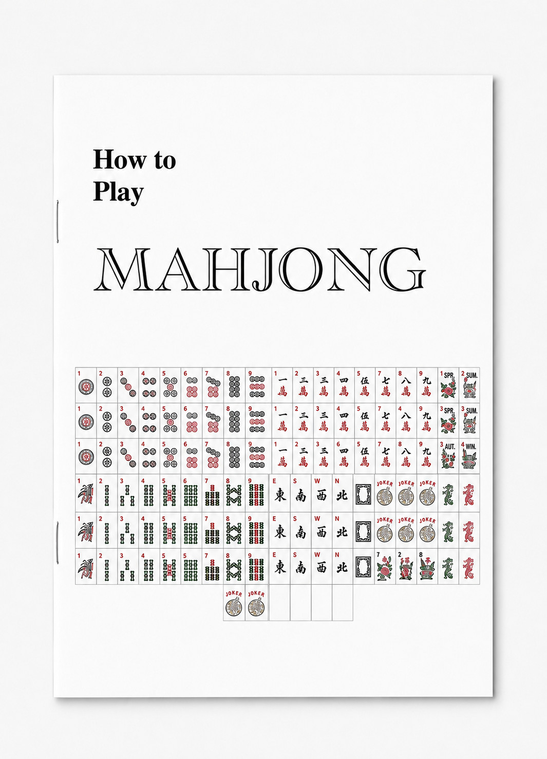 Mah Jong Instruction Booklet