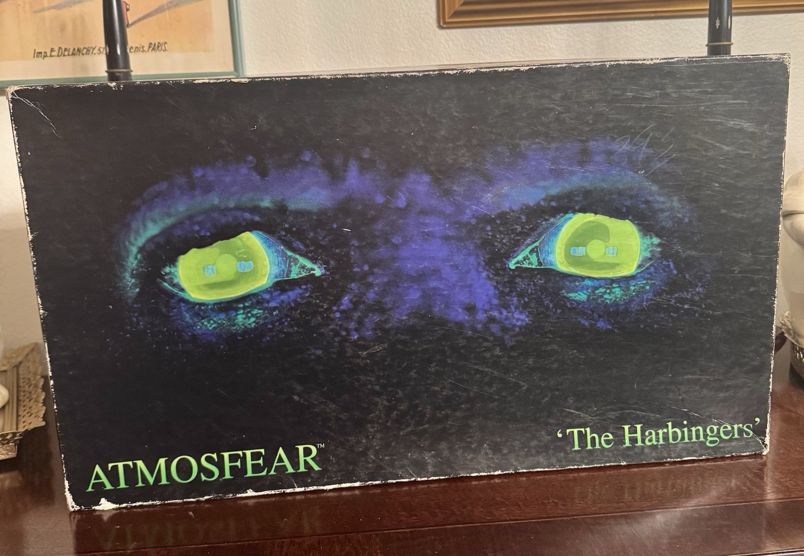 Vintage 1995 Mattel Atmosfear The Harbingers Horror VHS Board Game Near Complete