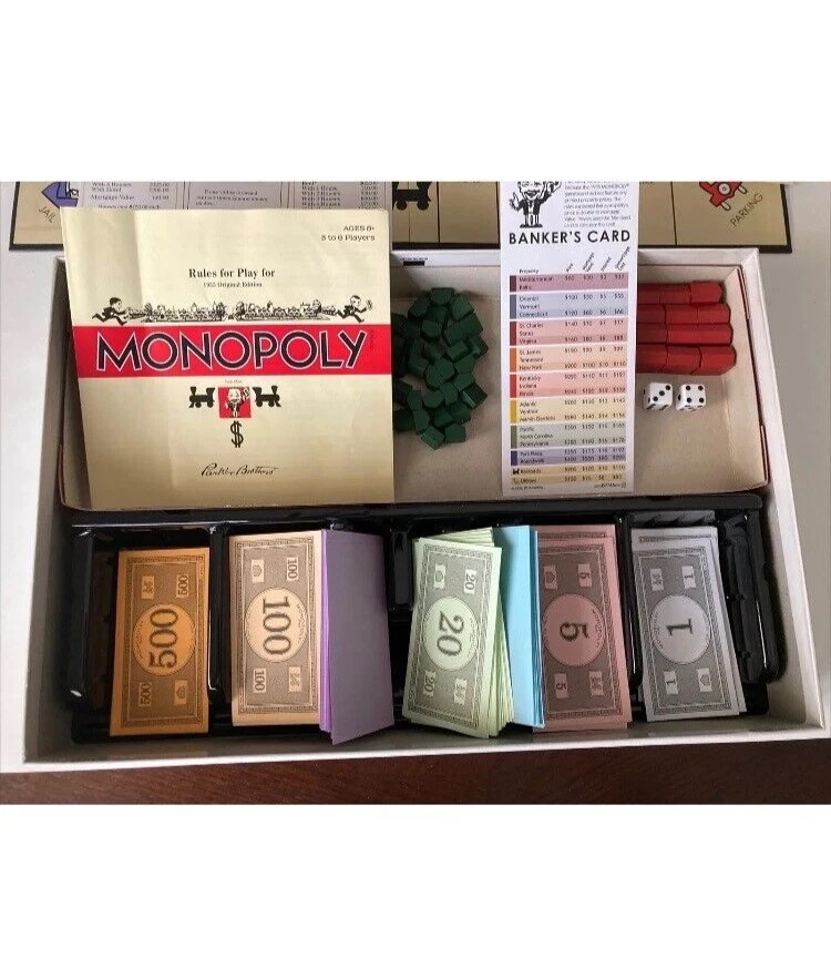 Monopoly Retro Series 1935 Edition Game Parker Brothers & Hasbro Kids B7743 8+