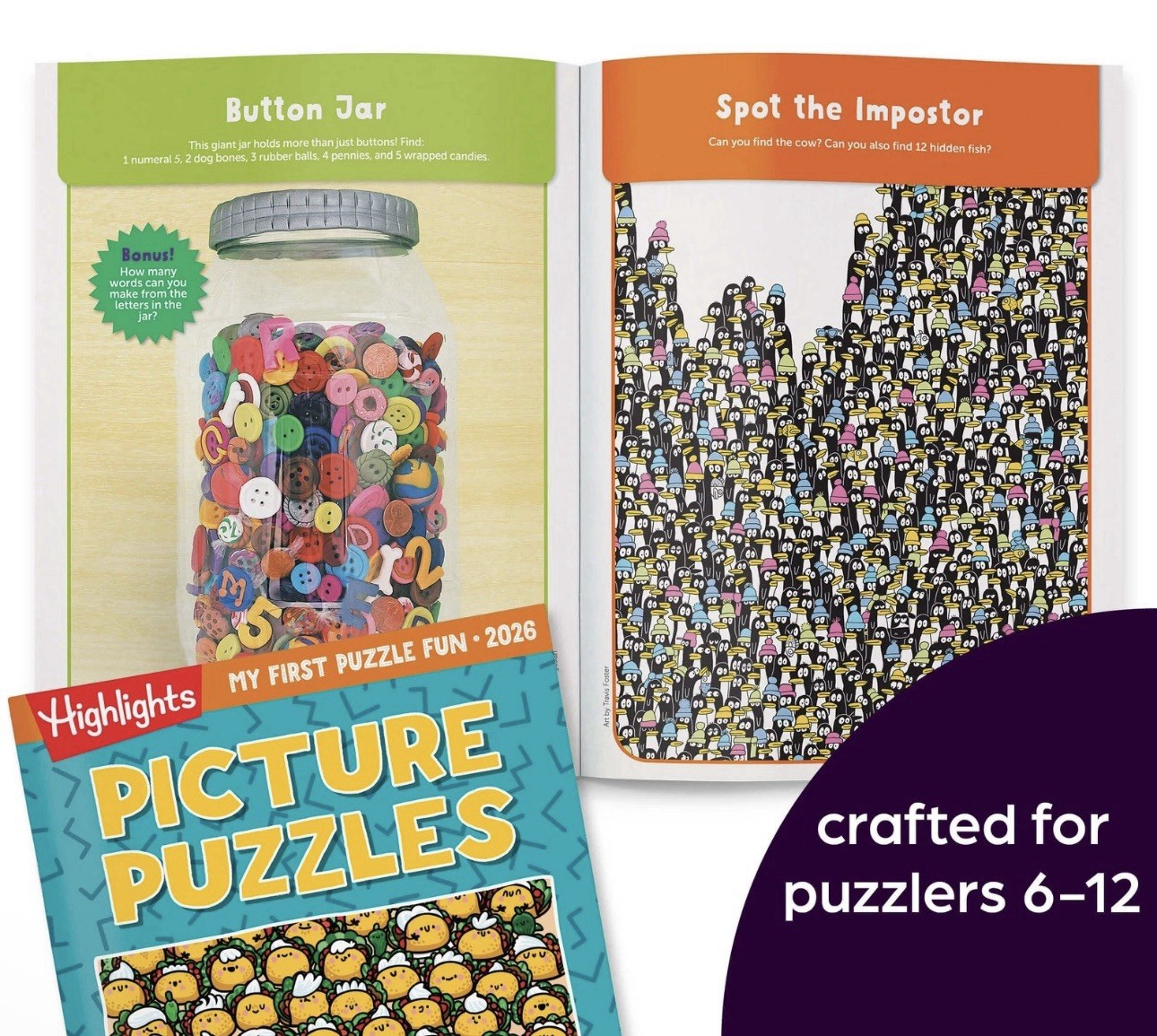 HIGHLIGHTS Kids Activity Puzzle Book Set 4 Fun Books Mazes Word Games Brain, NEW
