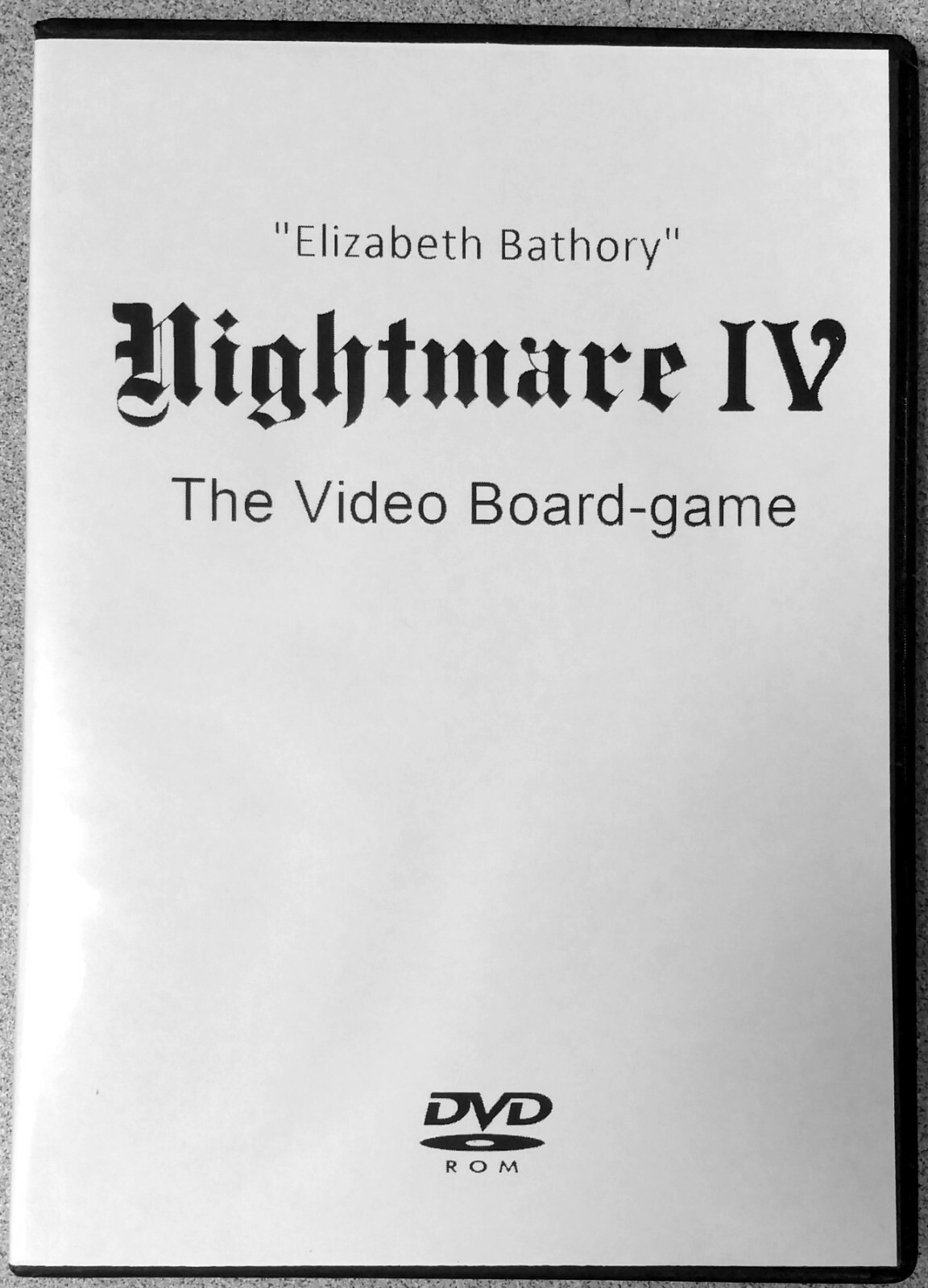 Nightmare 4 IV Elizabeth Bathory Video Board Game DVD of the VHS VCR Tape