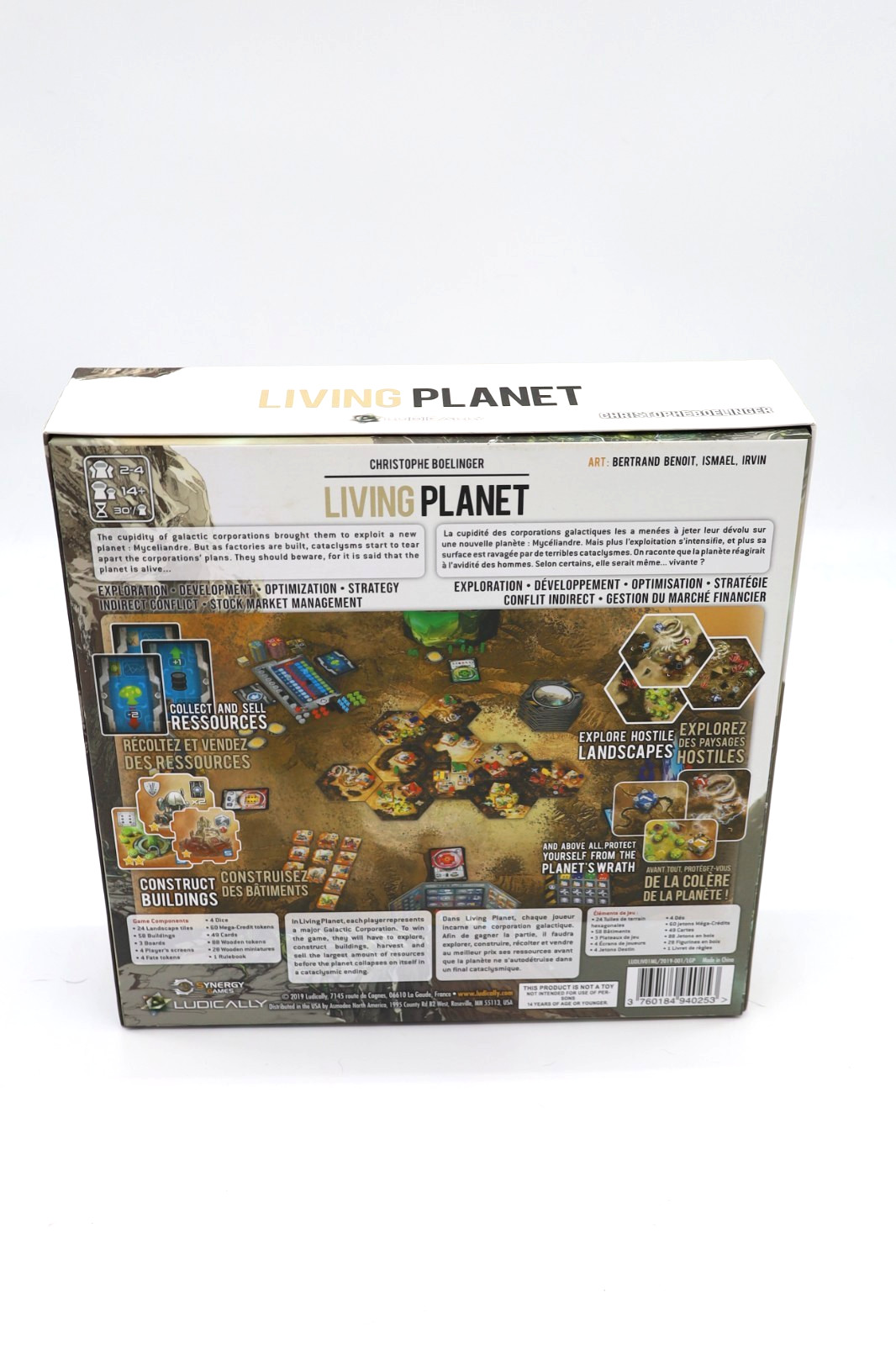 Living Planet Board Game Christophe Boelinger Unpunched Complete Ludically Strat
