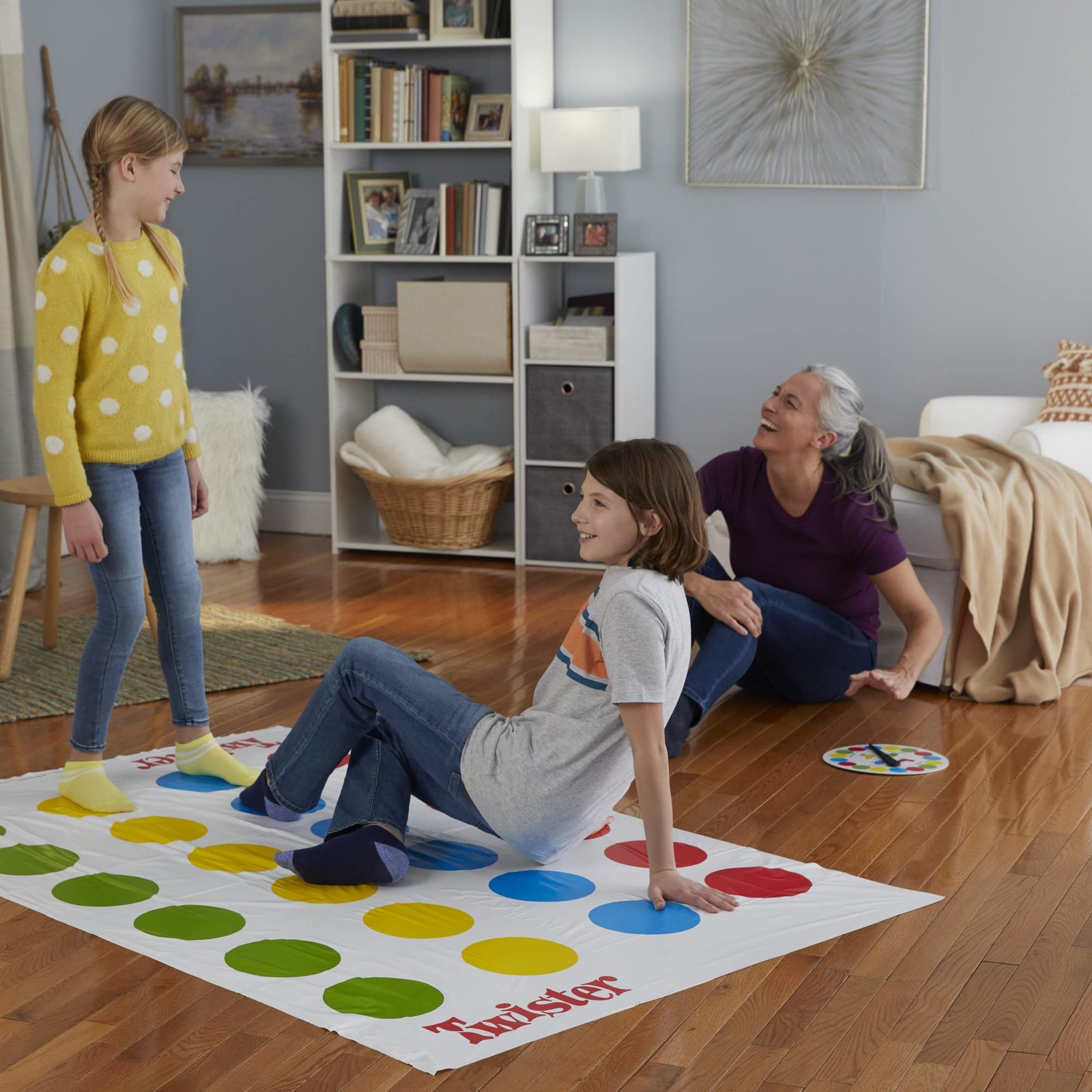 Hasbro Twister Party Classic Board One Size, Red, Yellow, Blue, Green, White