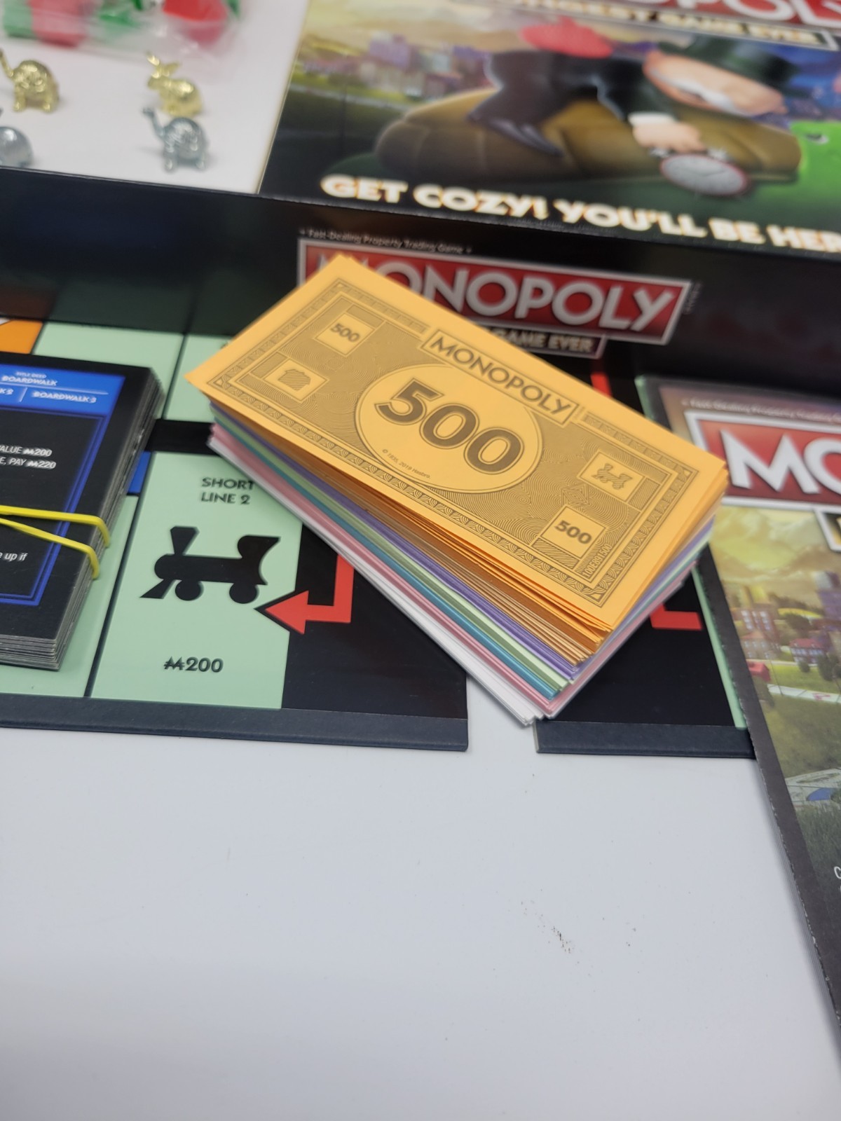 Hasbro E8915000 Monopoly Longest Game Ever Edition 100% Complete!