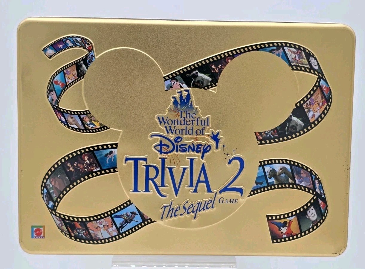 THE WONDERFUL WORLD of DISNEY TRIVIA 2 THE SEQUEL Board Game 100% COMPLETE