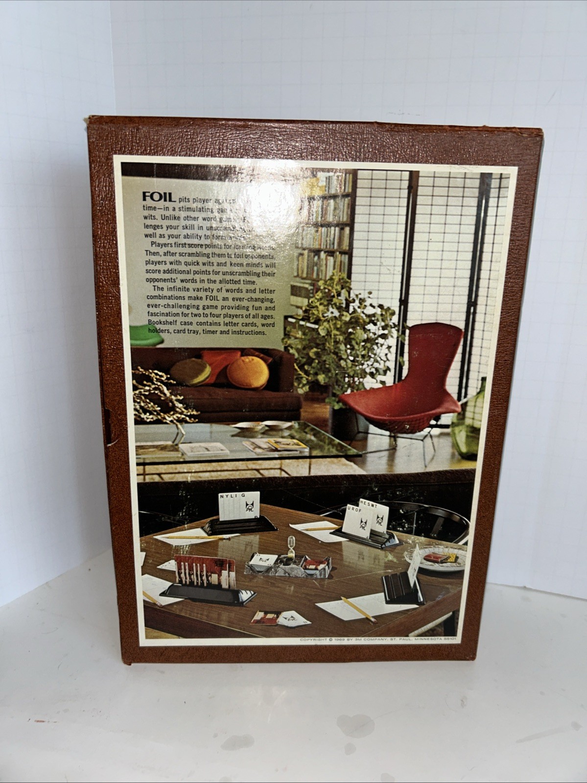 Foil Challenging Game Of Words And Wits 1968 3M Bookshelf Game Complete