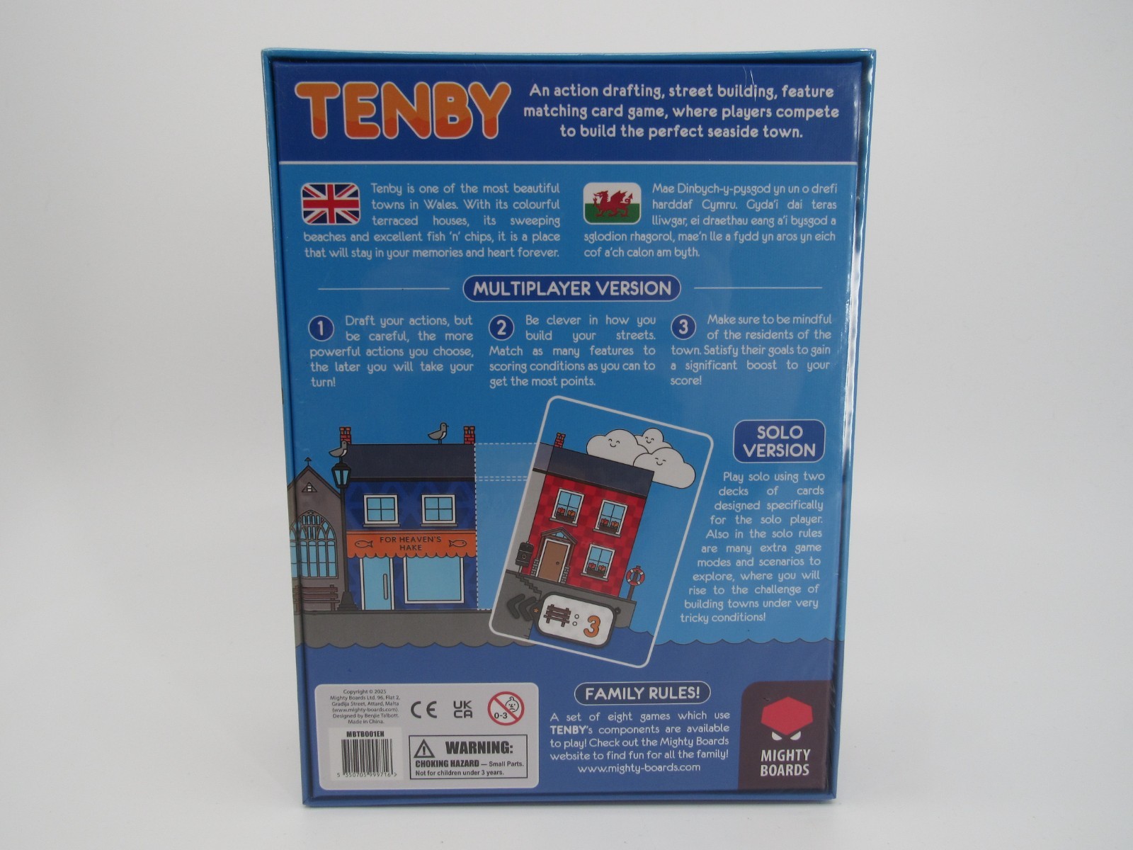 Mighty Boards Tenby Matching Card Game Action Drafting Street Building