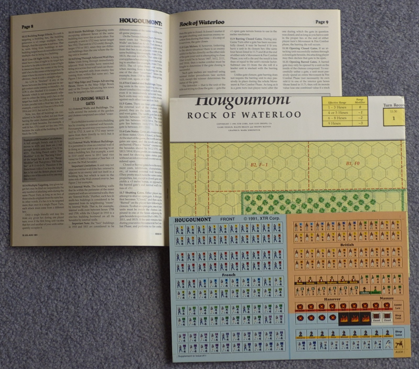 Command Magazine #11 with game: Hougoumont, Unpunched, XTR 1991