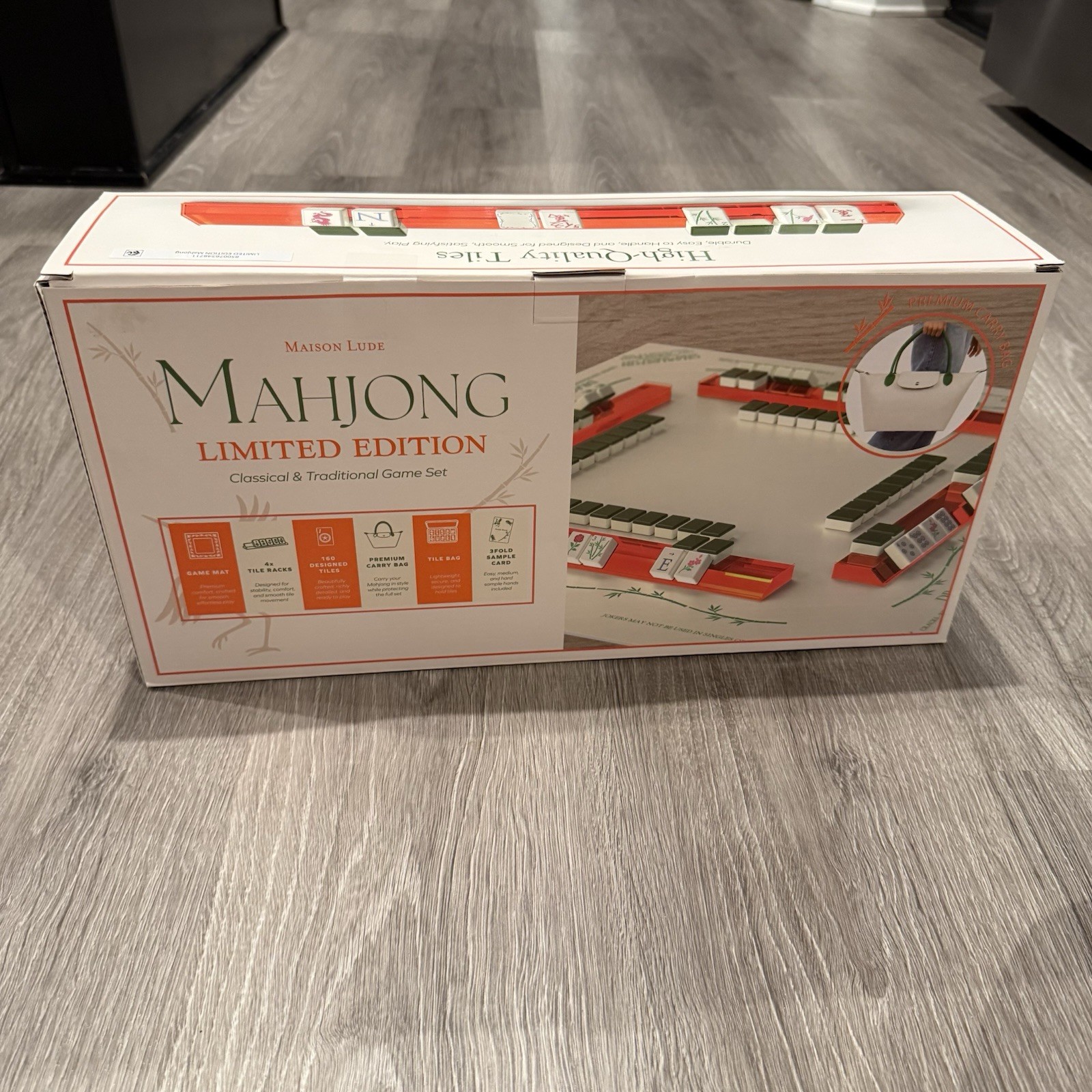 Maison Lude Mahjong Limited Edition 160 Tile Set With Mat & Accessories New Box