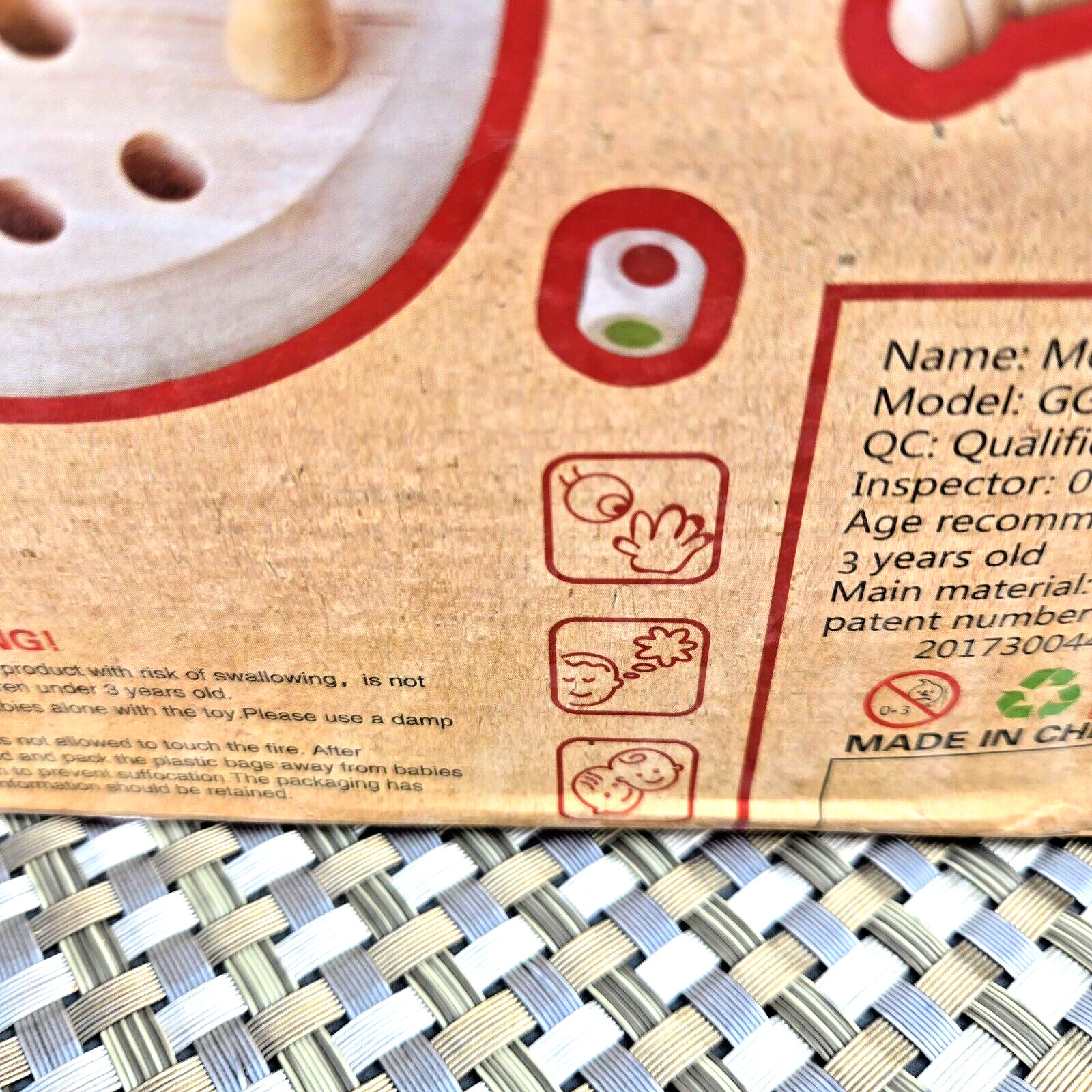 Wooden Memory Game Multi Player Family Match Kids Chess Board Guoguoshu EUC T