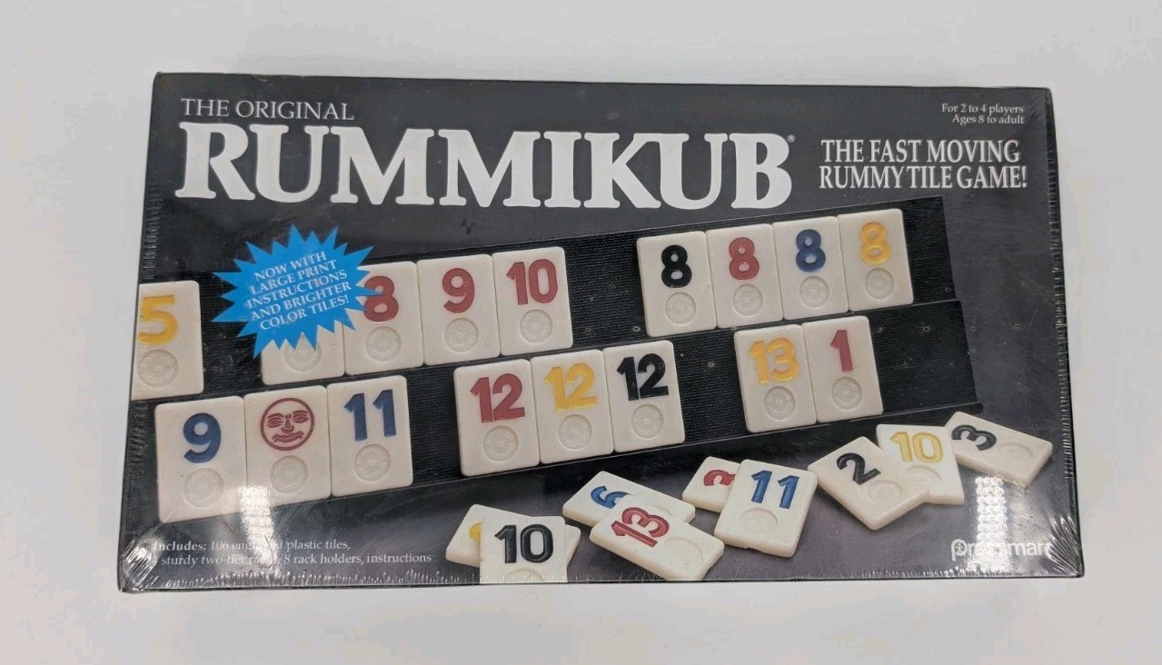 The Original Rummikub – 1990 Edition – NEW SEALED – Fast Moving Rummy Title Game