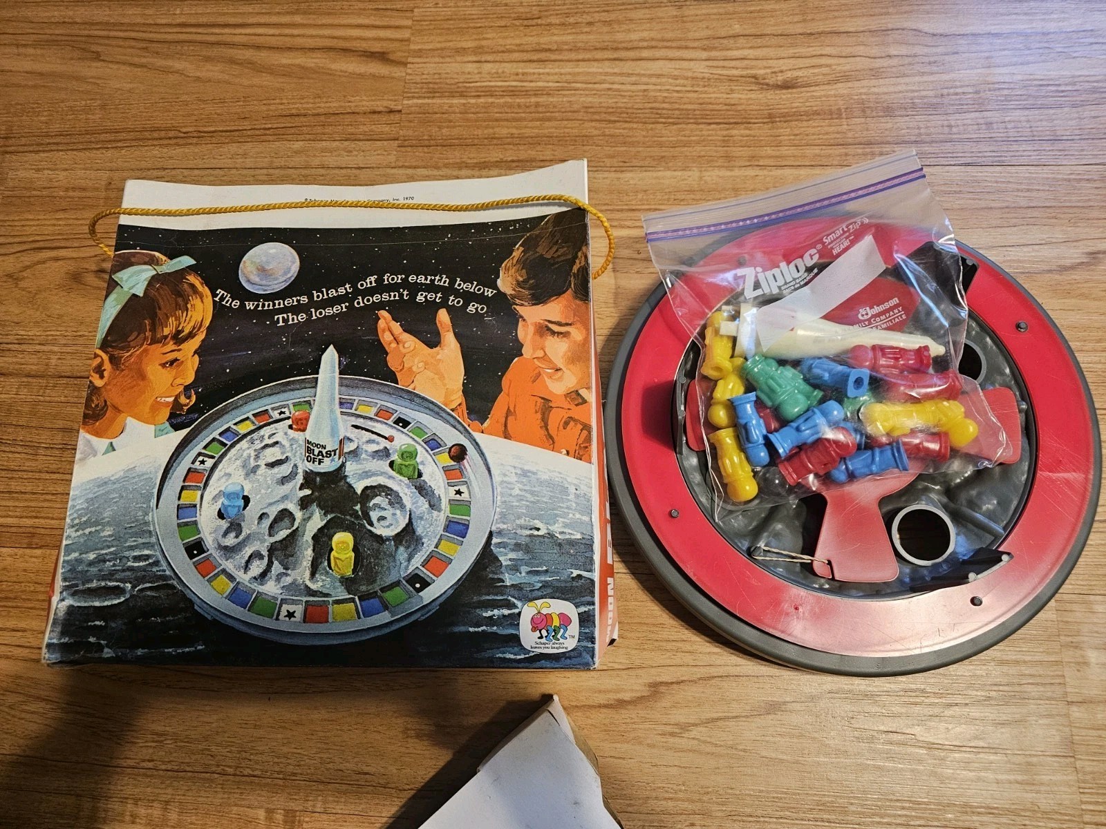 Vintage Blast Off Board Game 1970 Schaper 100% Complete
