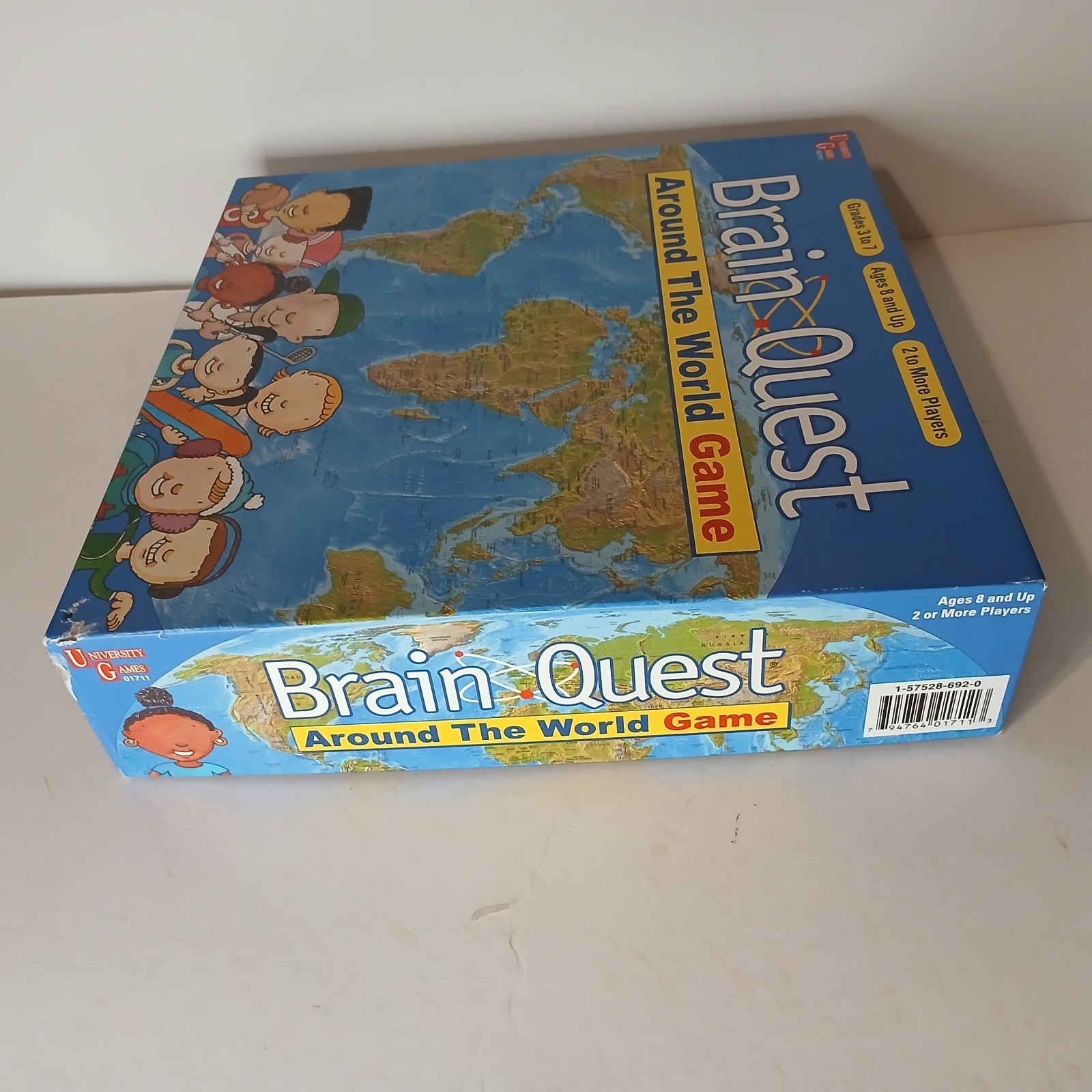 Brain Quest Around the World Geography Board Game Complete Homeschool Ages 8+