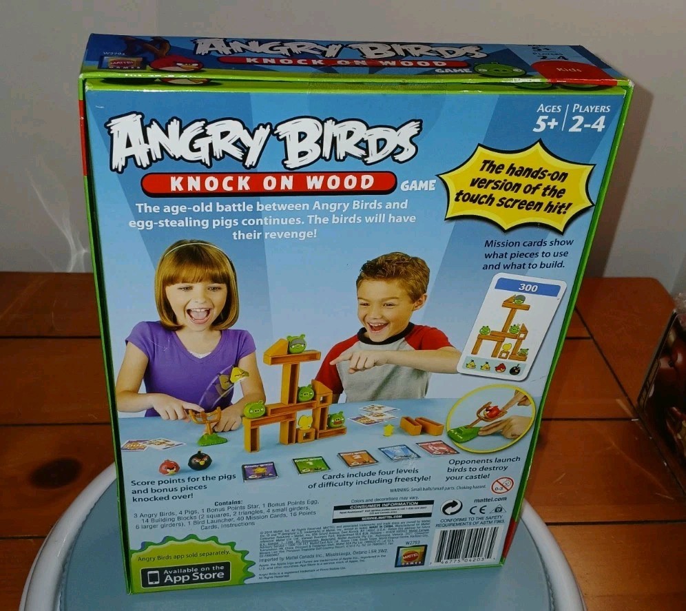 Angry Birds Knock On Wood Game 2010 New