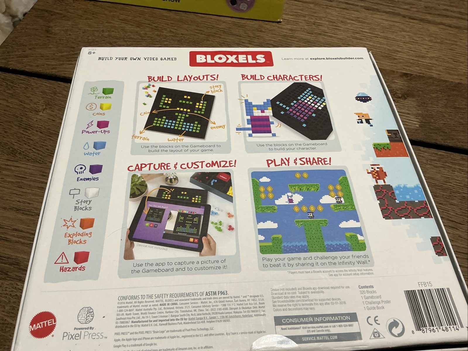 BLOXELS: BUILD YOUR OWN VIDEO GAME, STARTER KIT, PIXEL PRESS, Open Box
