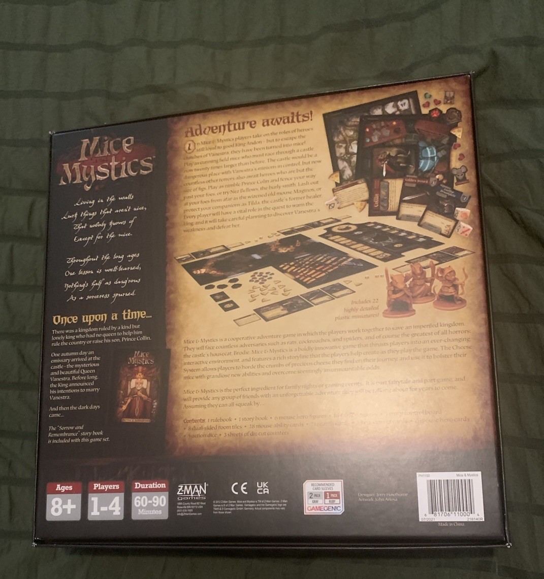 Z-Man Games Mice and Mystics Fantasy Board Game, 1+ Players, 8+