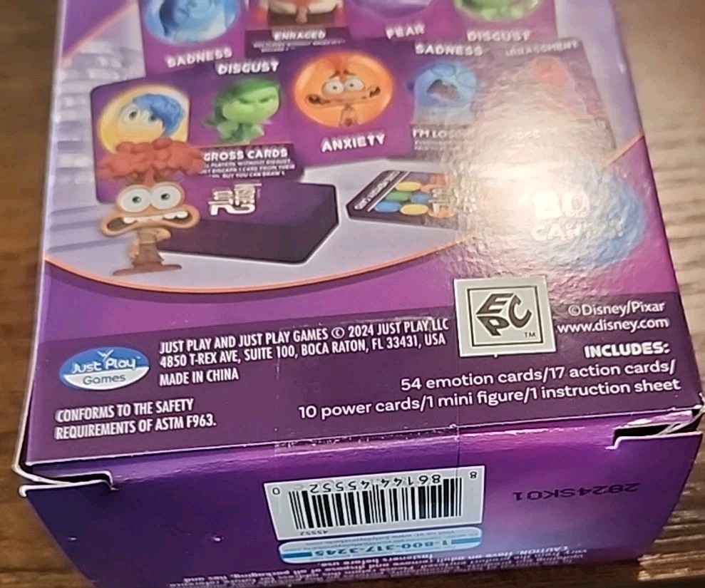 Disney Pixar Inside Out 2 Mixed-Up Emotions Card Game With Anxiety Figure