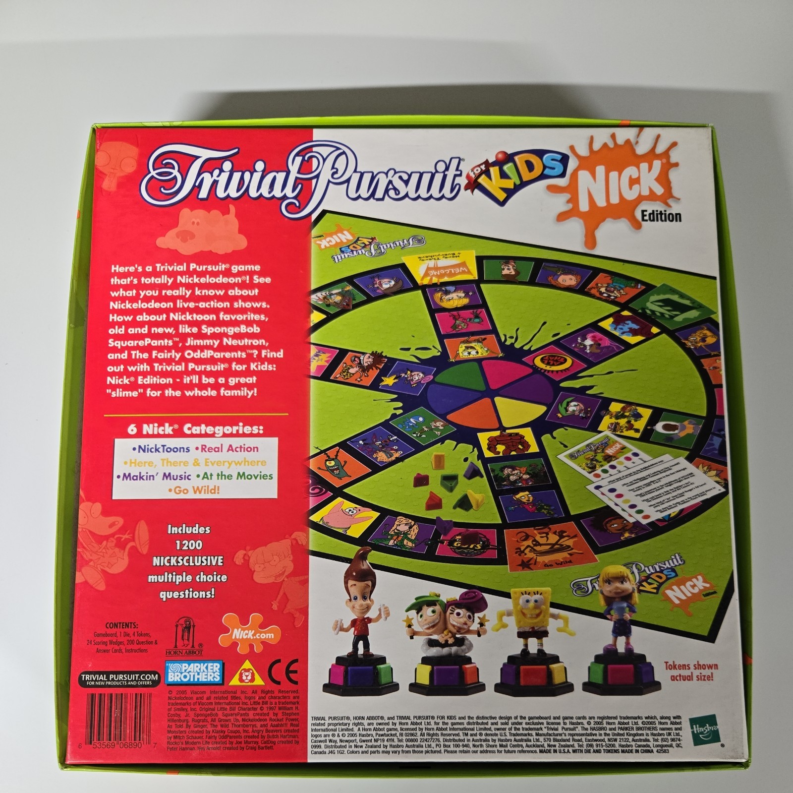 2005 Trivial Pursuit For Kids Nick Edition Parker Brothers – Nickelodeon SEALED