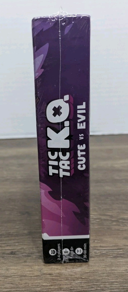 Tic Tac KO Cute vs Evil Card Game Ages 8+ K.O. 2-4 Players Unstable Games – NEW