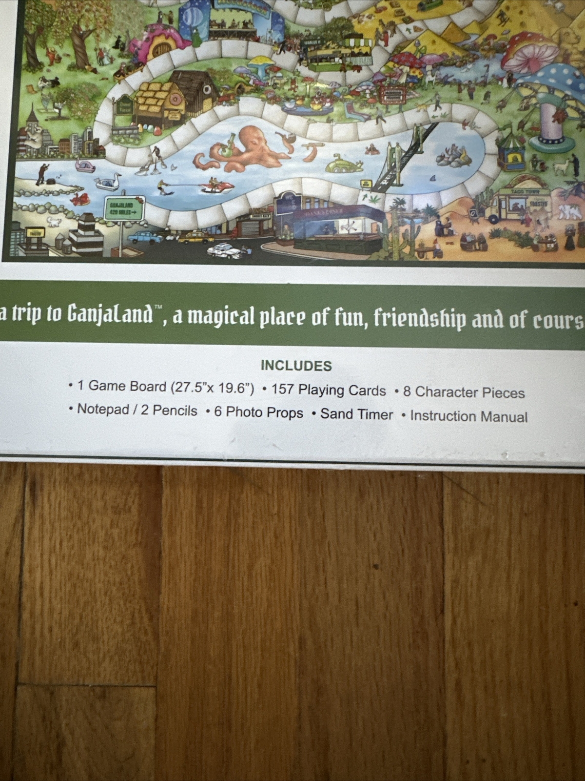 Ganjaland Novelty Adult “An Epic Adventure to a Magical Place Board Game NIP