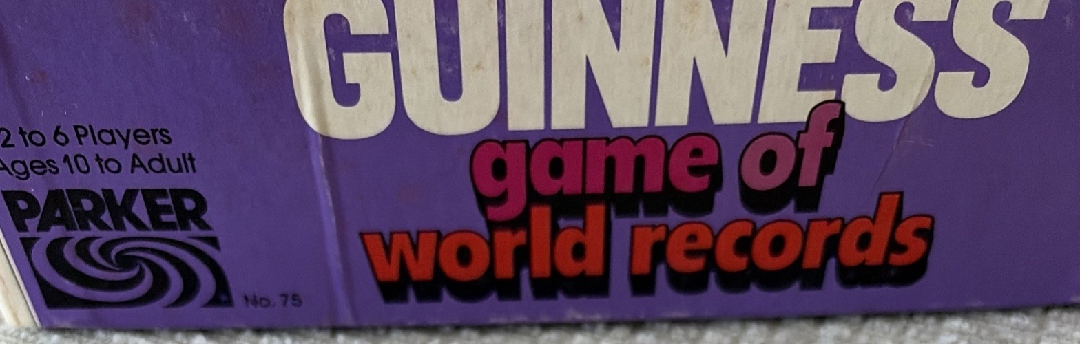 Guinness Game of World Records 1975 VTG Parker Brothers #75 Sterling Publishing