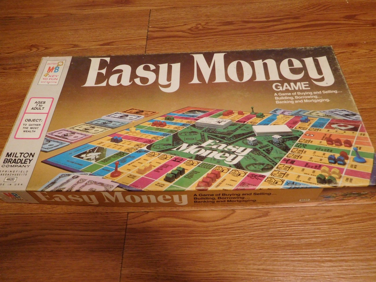 Vintage 1974 Milton Bradley Easy Money Board Game #4620 100% Complete