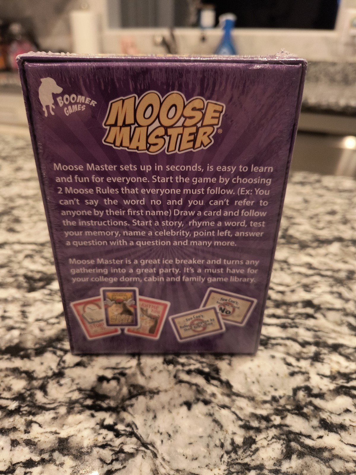 Moose Master Card Game – Crazy Party Game for All Ages! by Boomer Games – New