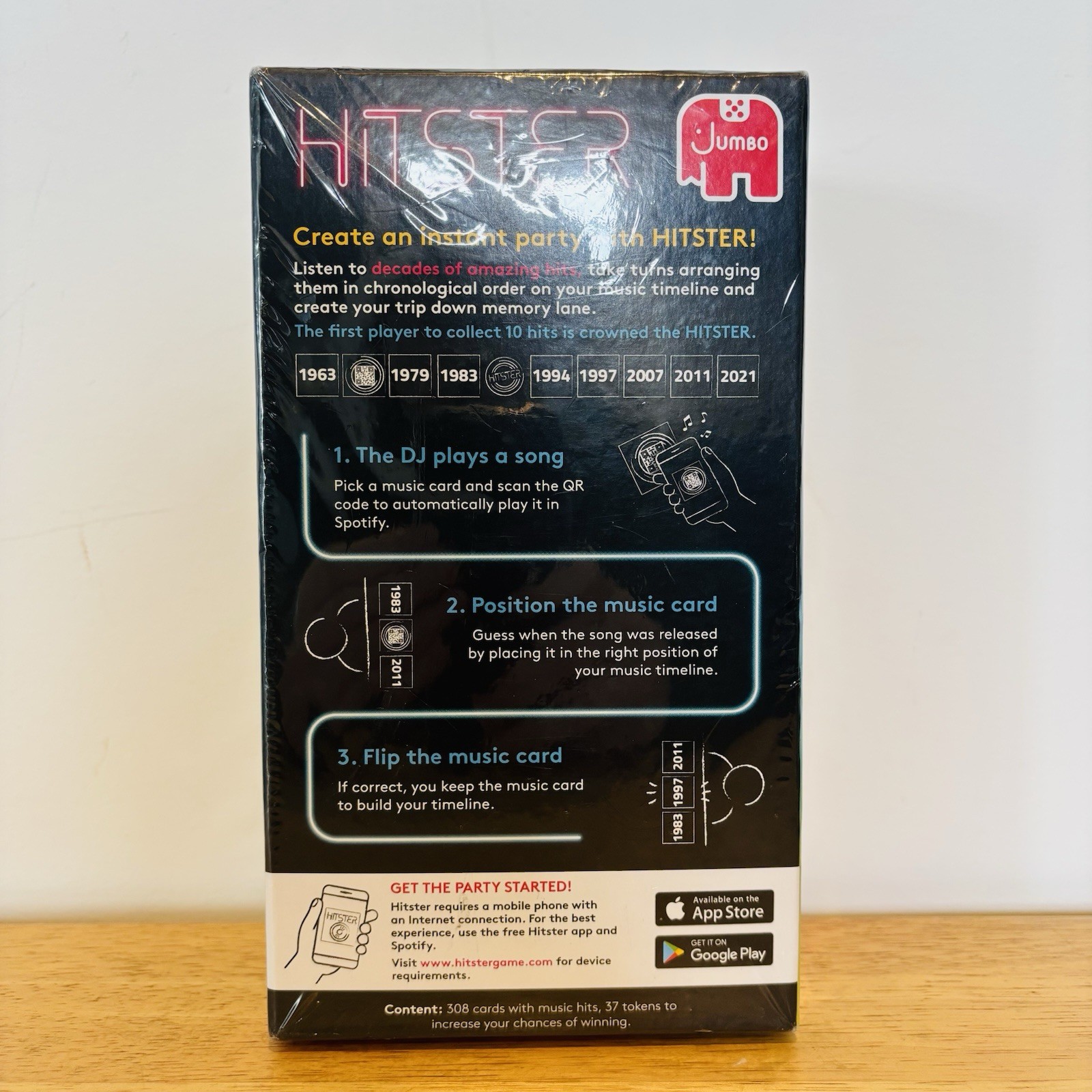 Hitster Music Game: 300+ Iconic Tracks, Perfect for Adult & Family Game Nights