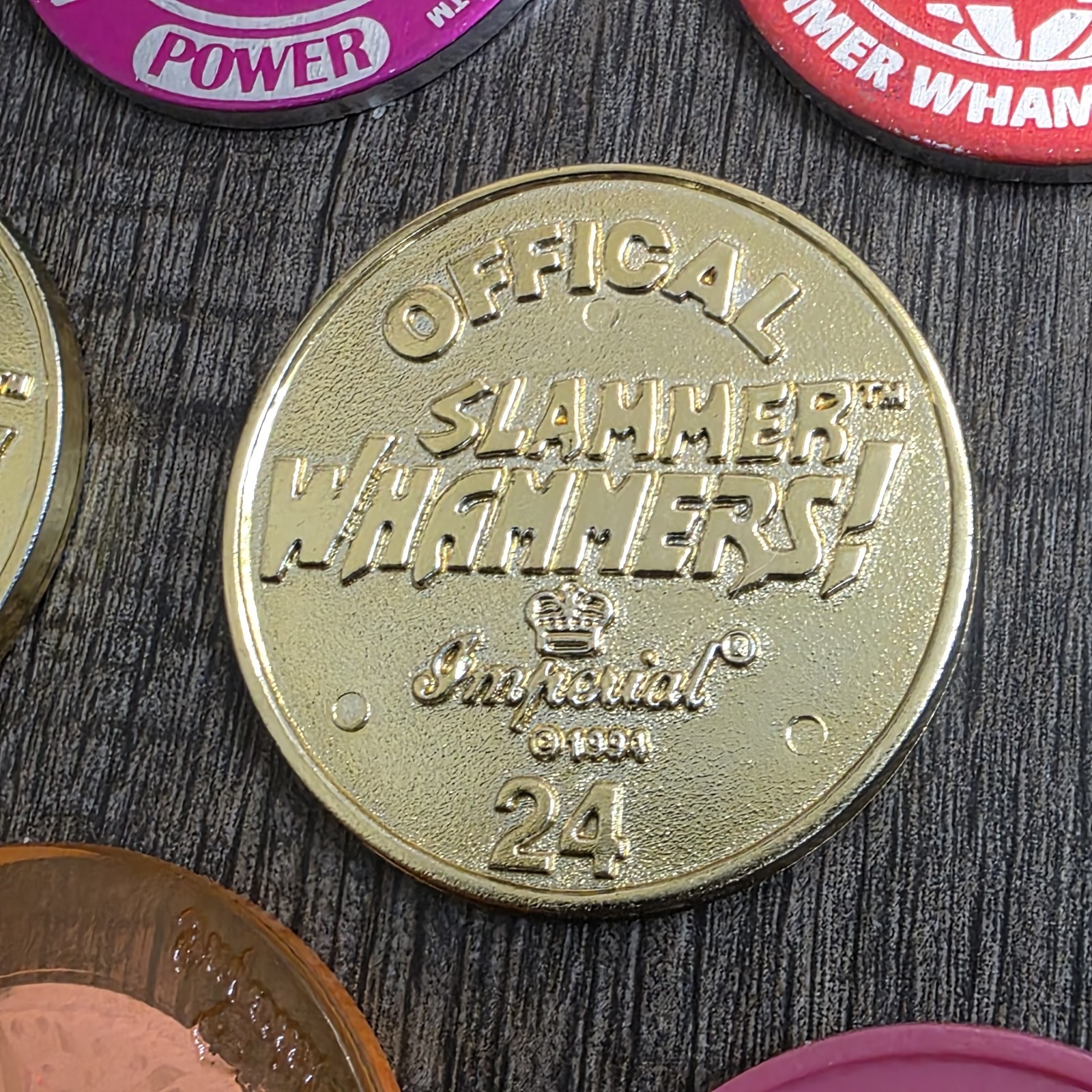 POG Slammer Whammers Mondo Metal Gold Imperial 1994 Lot of 8 Aluminum Rare
