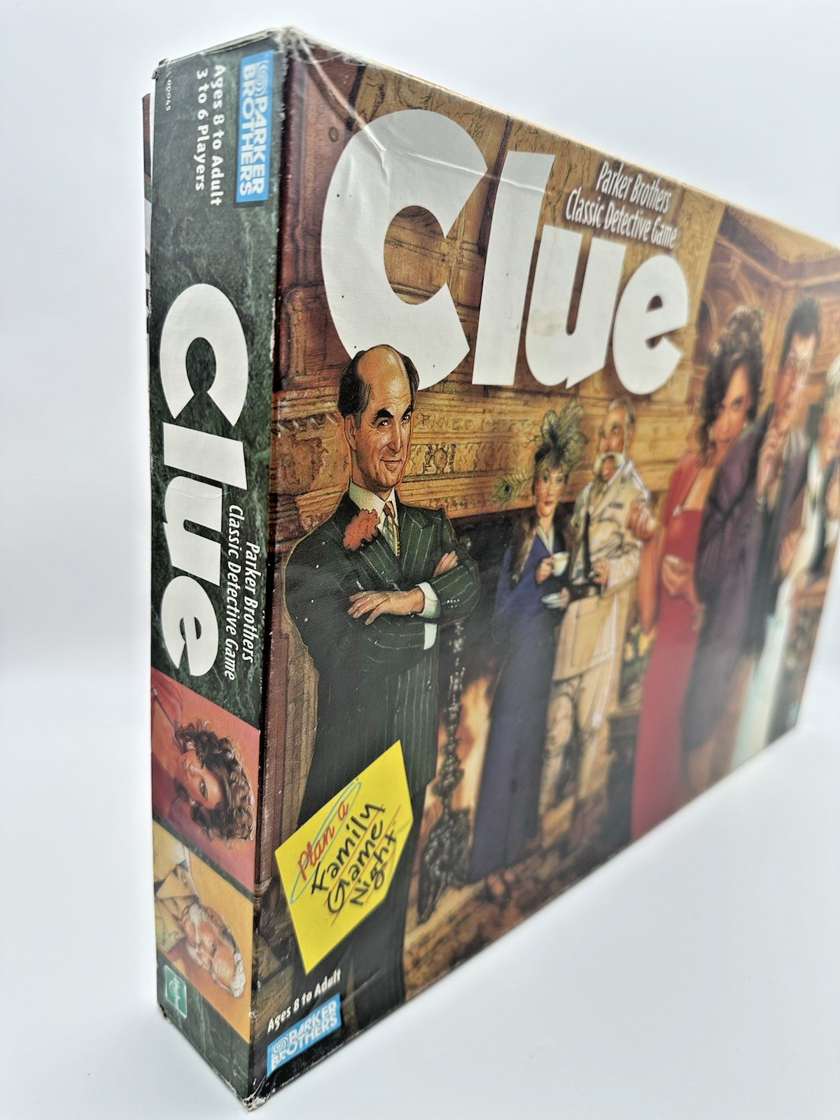 VTG 1998 CLUE Board Game Parker Brothers Hasbro 100% Case Cards Board PARTS