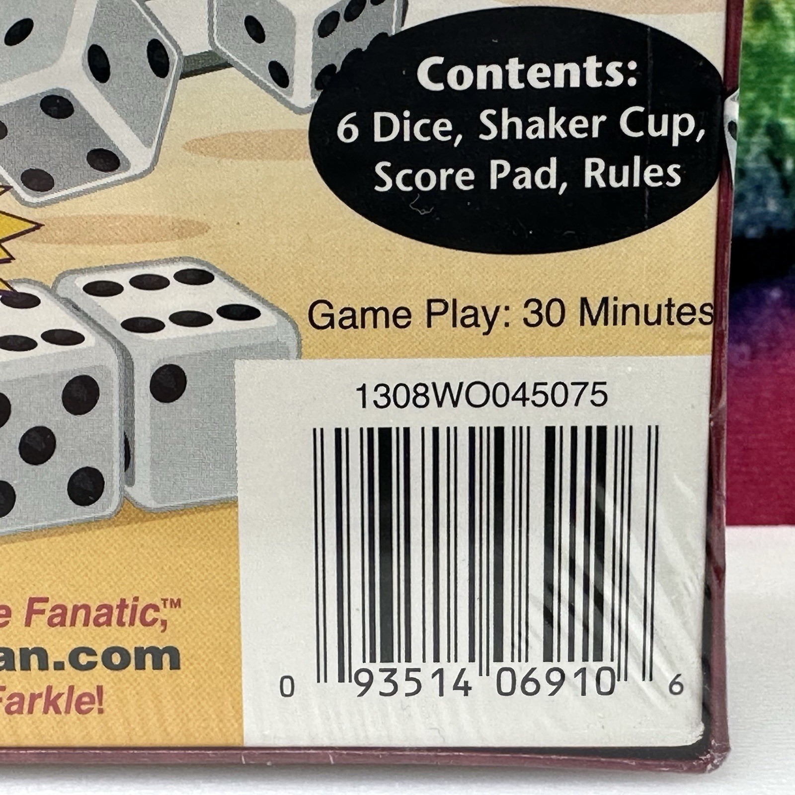 FARKLE Classic Dice Rolling Risk Taking Game Patch Products Ages 8+ Sealed NEW!