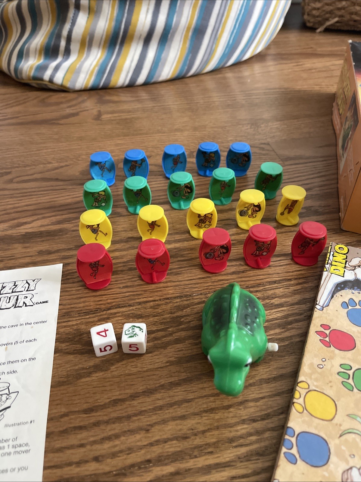 Dizzy, Dizzy Dinosaur – Board Game – Pressman – Complete – Vintage 1987