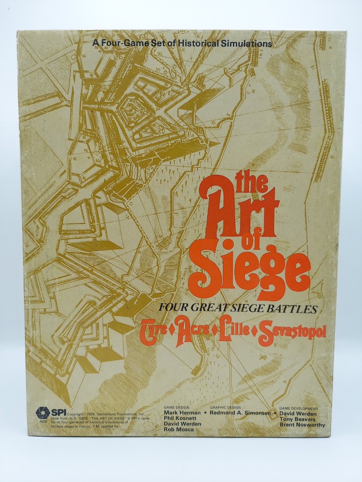 Unpunched Vintage 1978 THE ART OF SIEGE SPI War Game – Complete
