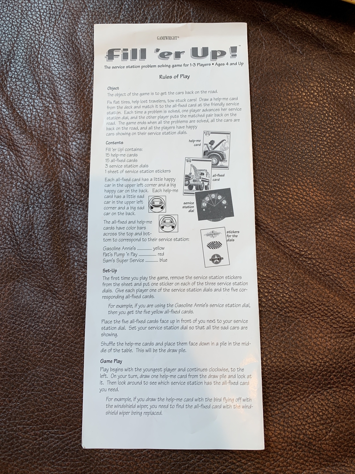 Fill Er Up Game Service Station Problem Solving Game – 100% Complete