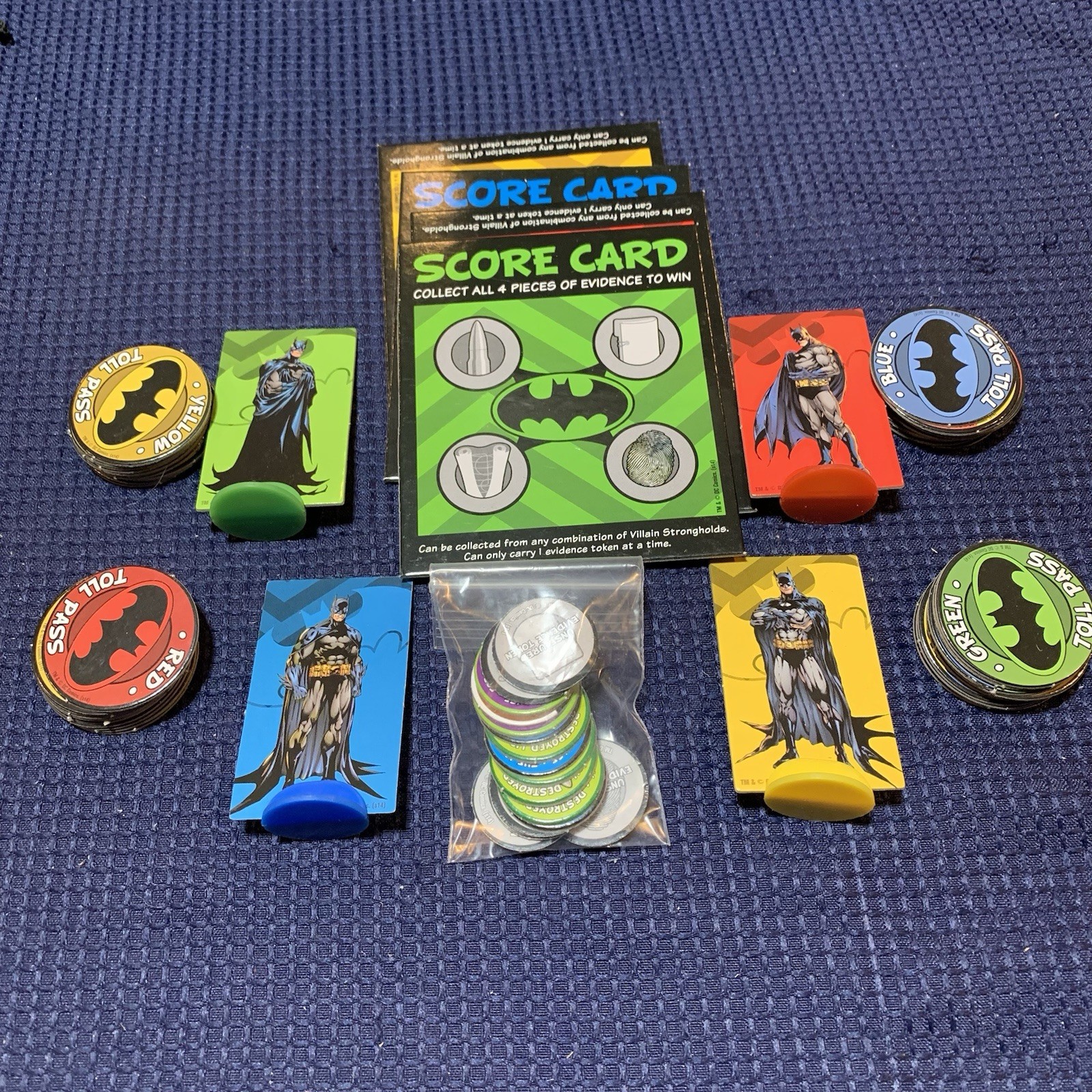 2014 DC Comics Batman Road Trip Gotham City Battle Game Complete Free Shipping