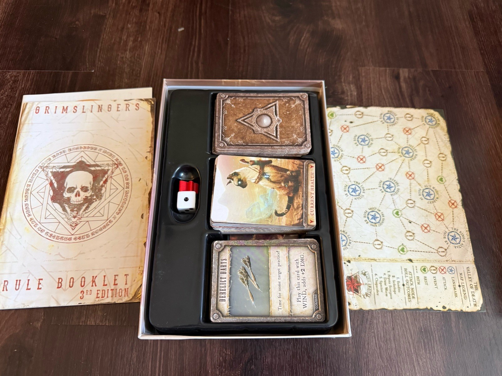 Grimslingers Western Sci-Fi Fantasy Board Card Game GreenBrier Complete