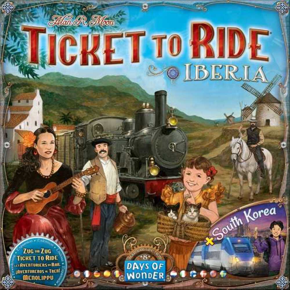 Ticket To Ride Map Collection 8 Iberica & South Korea Board Game Expansion