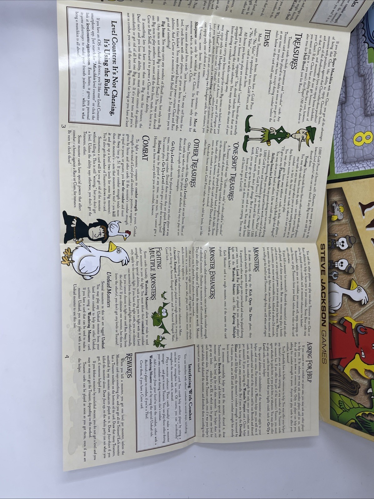Munchkin Deluxe Board Game Steve Jackson Games EUC 1483 Complete Origins Award