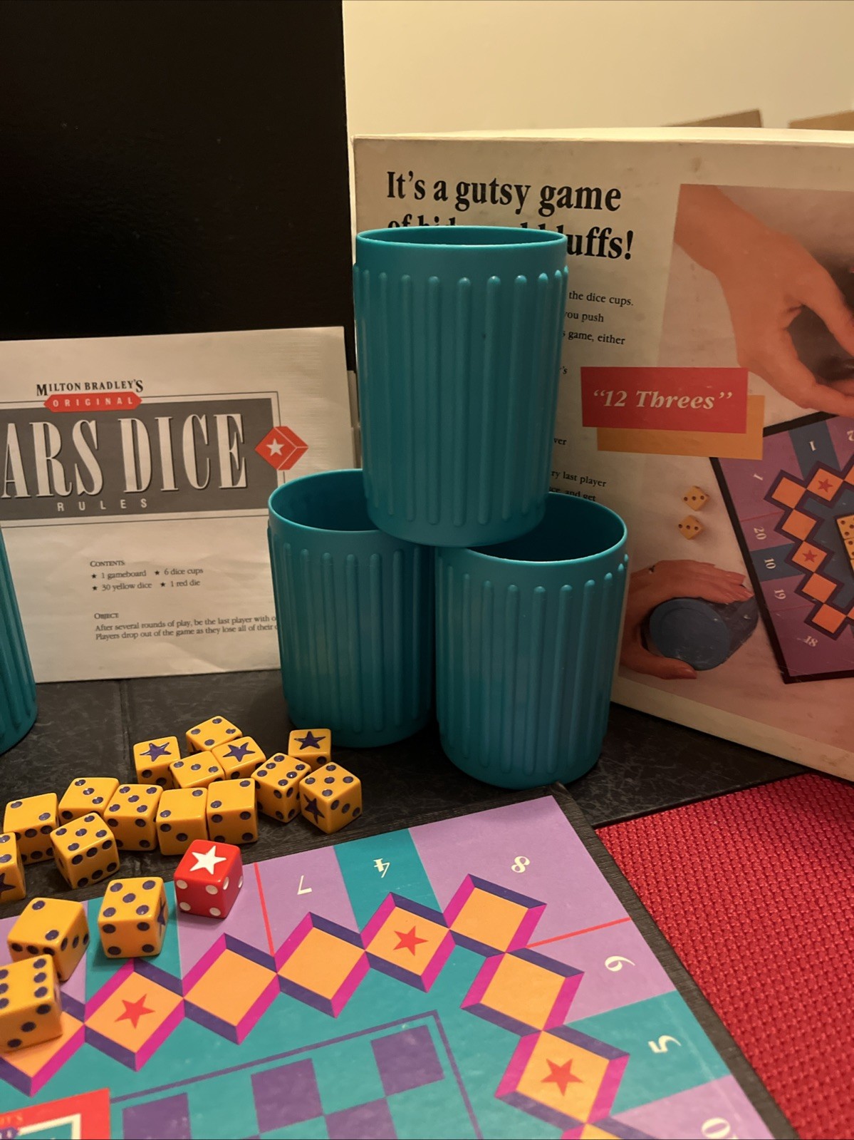1987 Liars Dice Game Complete Milton Bradley Original