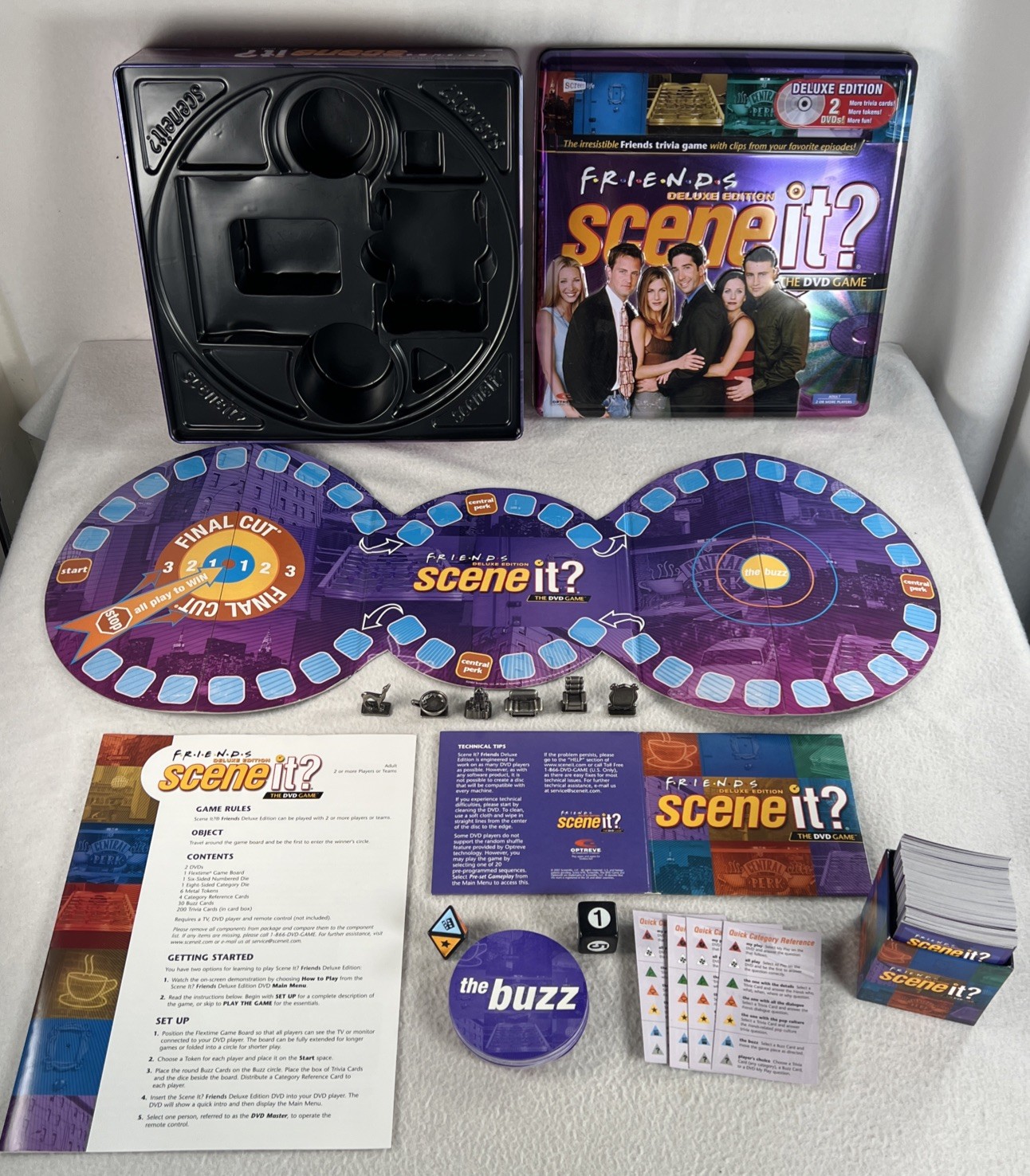 Friends Scene It DVD Game Deluxe Edition COMPLETE ScreenLife 2005 TV Show Trivia