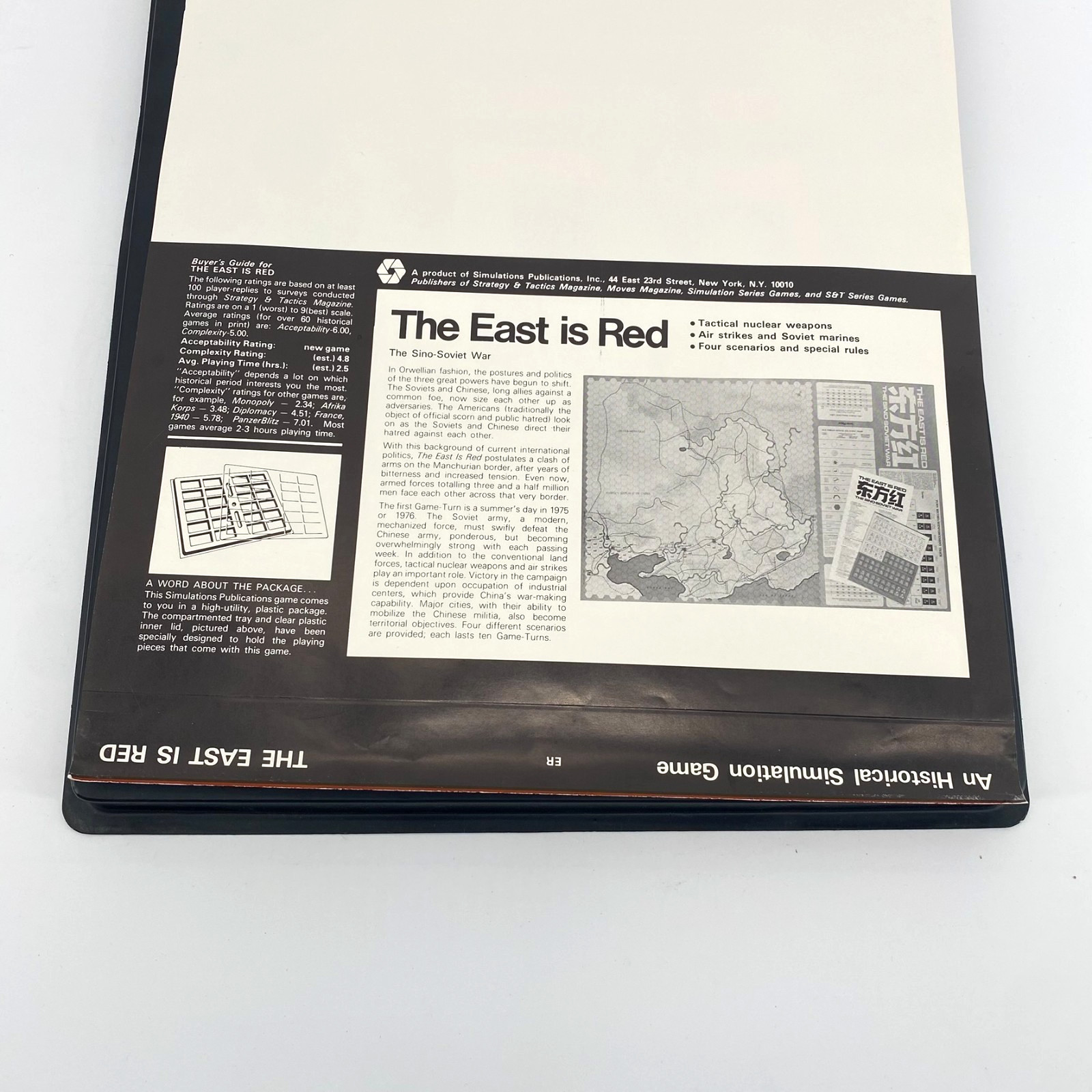 SPI 1974: The East is Red The Sino-Soviet War Strategy & Tactics Game COMPLETE