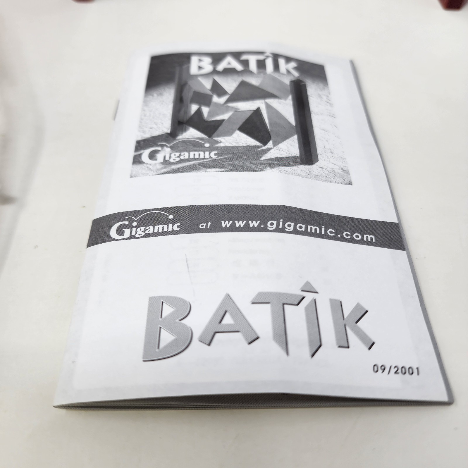 Gigamic Batik 1997 Complete Wooden Abstract Strategy Game Kris Burm France