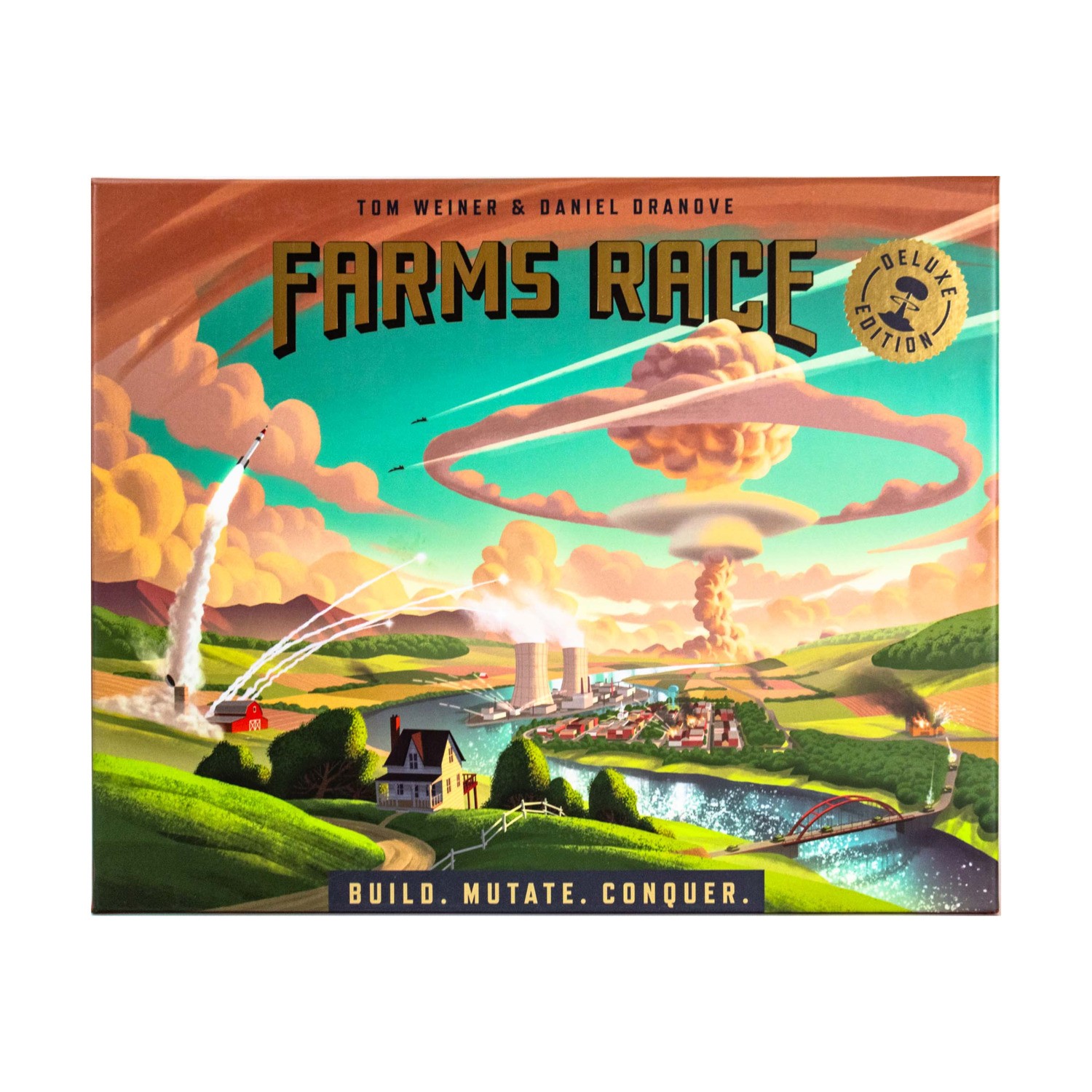 Medium Brow Board Games Farms Race (Kickstarter Deluxe Ed) Box VG+/NM