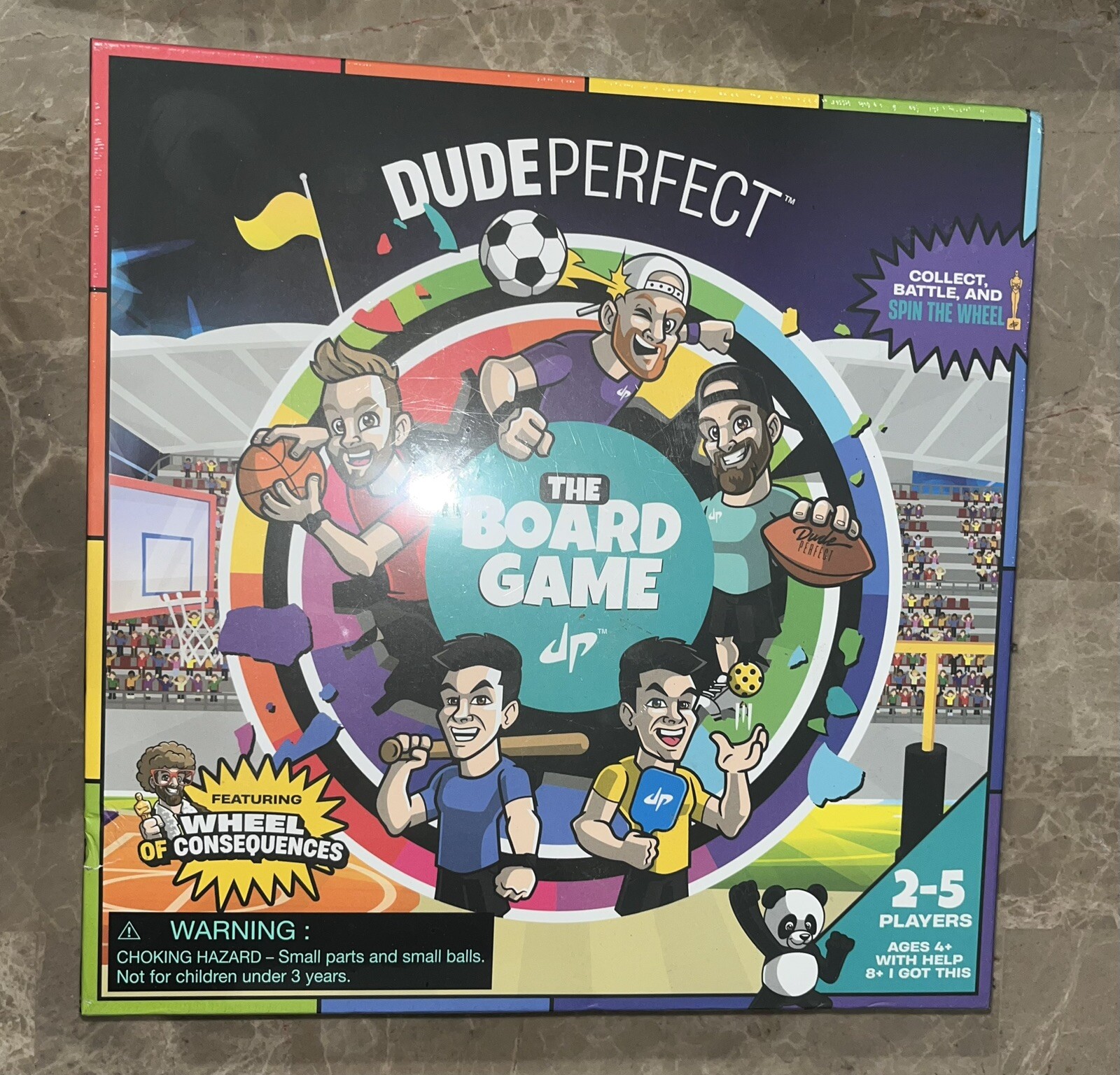 Dude Perfect Board Game Skills & Action Game All Ages 4 +. New and Sealed