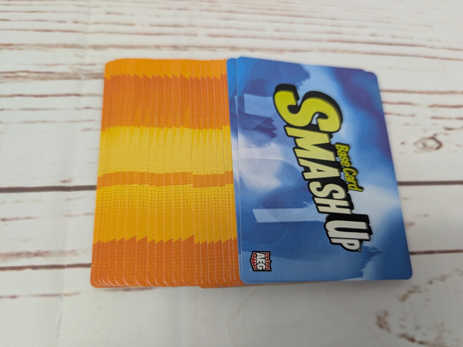 Smash Up Board Game Card Game Original Base Set & Big Geeky Box AEG *1 Bent Card