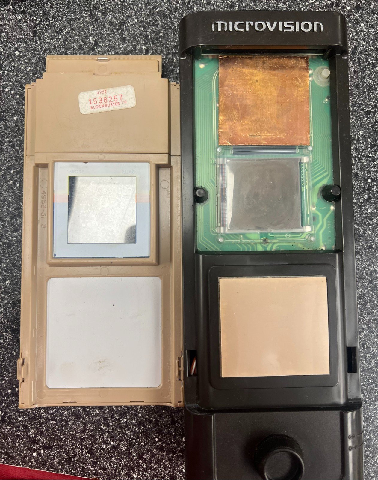 Milton Bradley Microvision Game System Block Buster Game, Untested