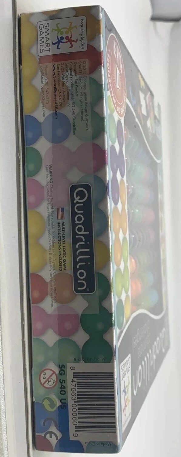 Quadrillion An Award Winning Multi Level Logic Game 1+ Players New Sealed Pkg