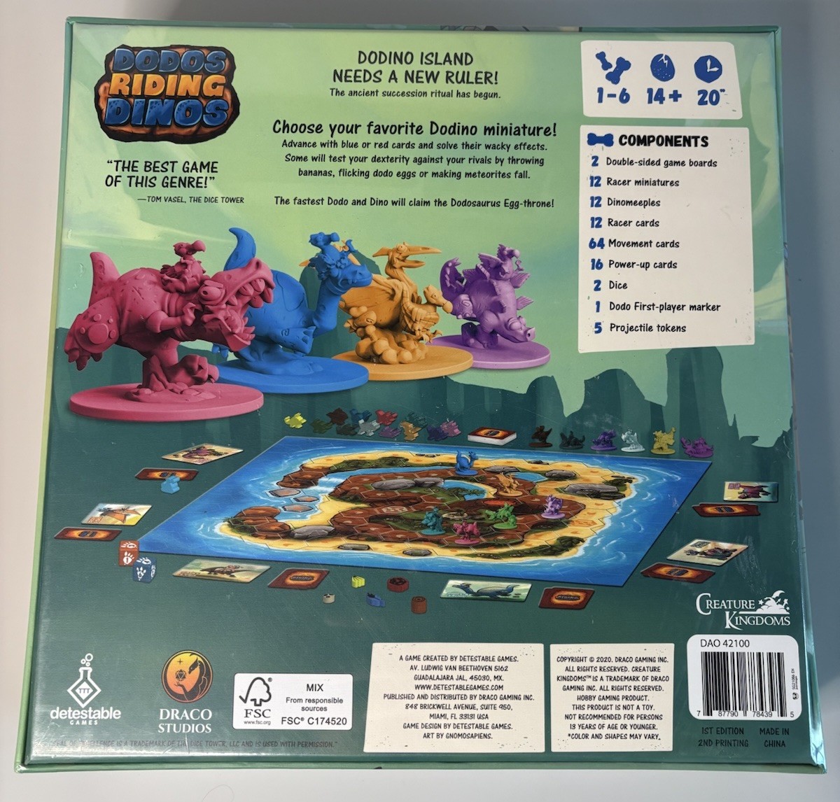 Dodos Riding Dinos (Draco Studios, 2021, New) 1-8 players, ages 8+